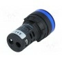 Сигнальная лампа 22мм AUSPICIOUS L22 24VDC BL (L22-BL-24)