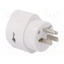 Переходник адаптер конфиг.выводов 2p+pe Goobay 45355 (ADAPTER-USA)
