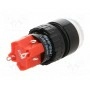 Кнопочный переключатель 2 положенияONPOW V16Y-11-230W (V16Y-11-230W)