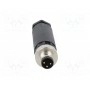 Разъем m8 "папа" DEGSON ELECTRONICS PB-M8A-03P-MM-SL7001-00A(H) (SM8-CVP-A3Q-1A5)