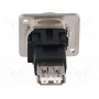 Соединитель гнездо usb a, гнездо usb b CLIFF CP30207NM3 (CP30207NM3)