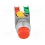 Переключатель кнопочный 1-позиционный AUSPICIOUS PBL22-1OC R (PBL22-1-O/C-R)