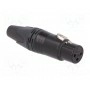 Вилка xlr NEUTRIK NC3FXX-B-D (NTR-NC3FXXBD)