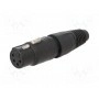 Вилка xlr NEUTRIK NC4FX-B (NTR-NC4FXB)