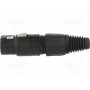 Вилка xlr NEUTRIK NC4FX-B (NTR-NC4FXB)