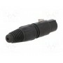 Вилка xlr NEUTRIK NC4FX-B (NTR-NC4FXB)
