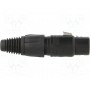 Вилка xlr NEUTRIK NC4FX-B (NTR-NC4FXB)