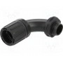 Угловой разъем 90° HELLERMANNTYTON 166-22201 (HG13-90-M16-PA66-B)
