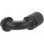 Угловой разъем 90° HELLERMANNTYTON 166-22201 (HG13-90-M16-PA66-B)