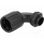 Угловой разъем 90° HELLERMANNTYTON 166-22204 (HG21-90-M20-PA66-B)