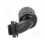 Угловой разъем 90° HELLERMANNTYTON 166-22204 (HG21-90-M20-PA66-B)