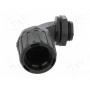 Угловой разъем 90° HELLERMANNTYTON 166-22204 (HG21-90-M20-PA66-B)