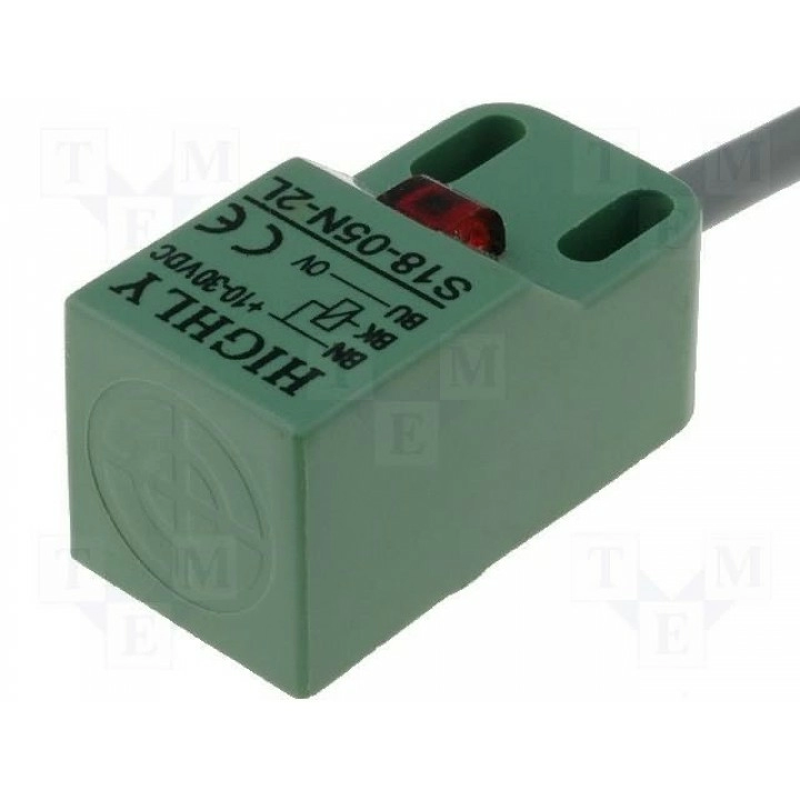 Датчик индуктивный дальность 0÷5мм HIGHLY S18-05N-2L (S18-05N-2L)
