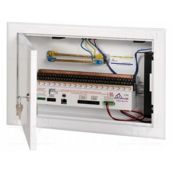 Распределительный щит в сборке выходы 18 ISYS INTELLIGENT SYSTEMS EHOUSELAN-SW-BOARD-18*230V16A