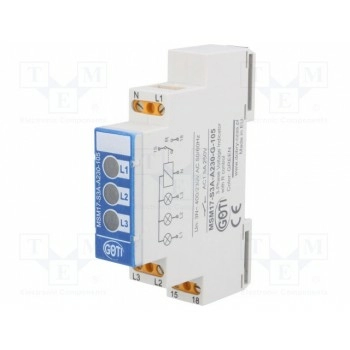 Реле контроля напряжения din DOBRY CZAS MSM17-S3A-A230-105-G
