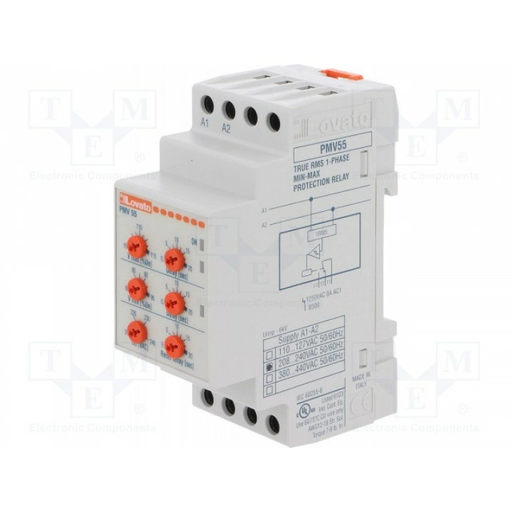 Реле контроля напряжения din LOVATO ELECTRIC PMV55A240 (PMV55A240)