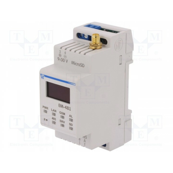 Промышленный модуль конвертер rs485 / ethernet NOVATEK ELECTRO EM-481 (EM-481)