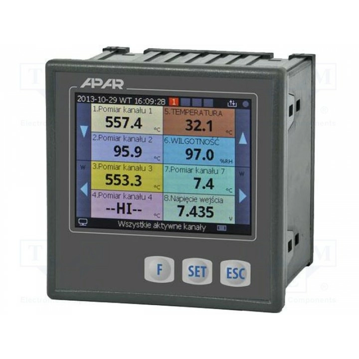 Регистратор 85÷260вac APAR AR20716US1PPPPIP65 (AR207/16U/S1PPPP65)
