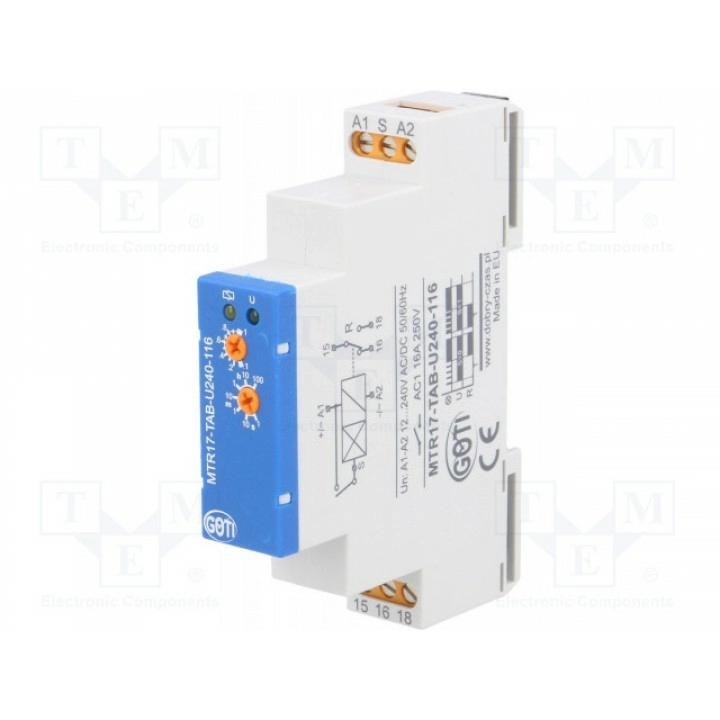Реле времени 1с÷100ч DOBRY CZAS MTR17-TAB-U240-116 (MTR17-TAB-U240-116)