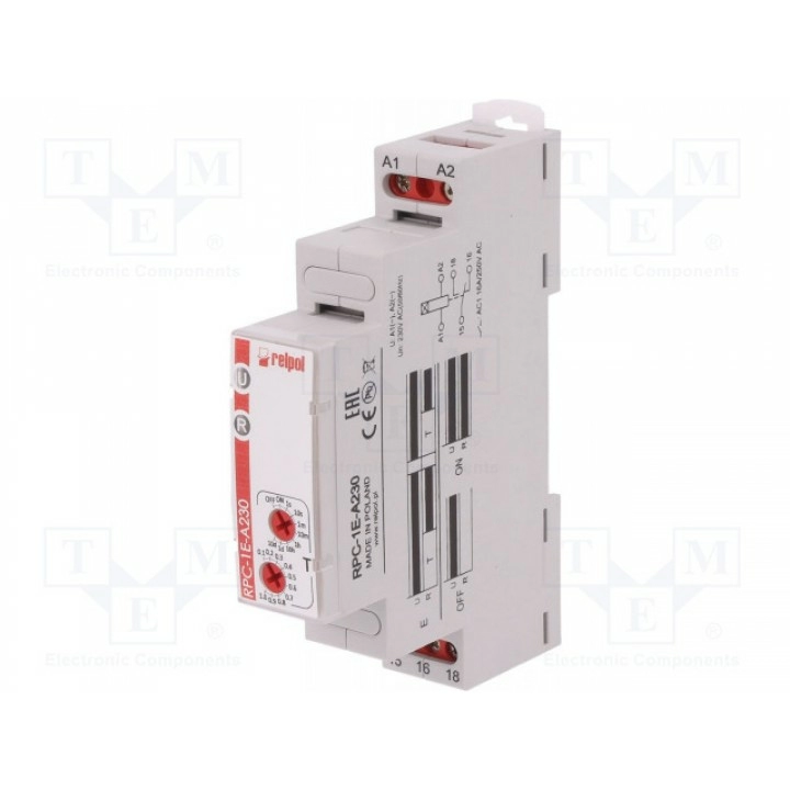 Реле времени 1с÷10 дней RELPOL RPC-1E-A230 (RPC-1E-A230)