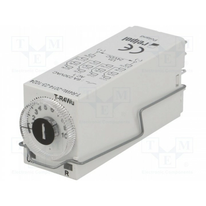 Реле времени 0, 1с÷100ч RELPOL T-R4WU-2014-23-1024 (T-R4-WU-24VDC)