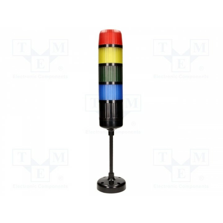 Сигнализатор световая колонна uпит 18÷32вdc W2 WS-AD4D_CZ_P_125RYGBM (WS-AD4DCZP125RYGB)