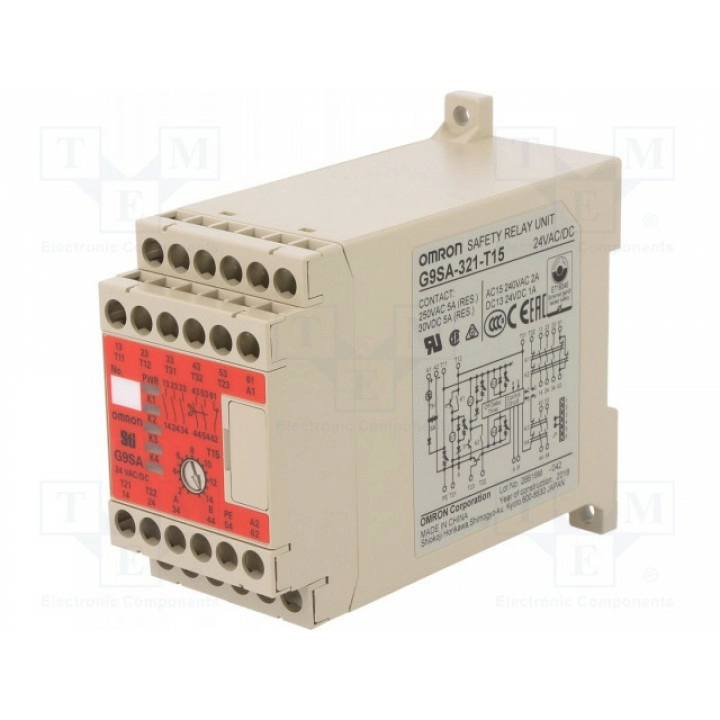 Реле безопасности серия g9sa OMRON G9SA-321-T15 24ACDC (G9SA-321-T15-24)