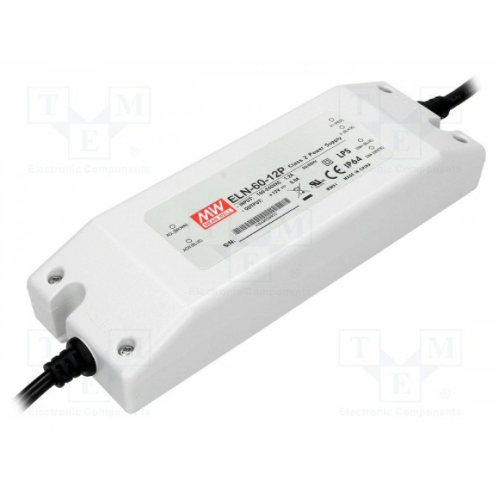 Блок питания импульсный led MEAN WELL ELN-60-12P (ELN-60-12P)