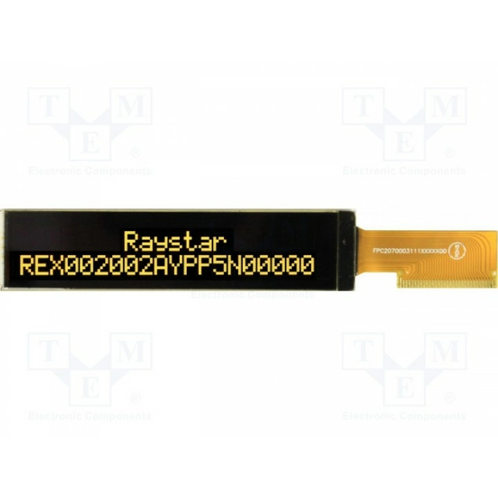 Дисплей OLED RAYSTAR OPTRONICS REX002002AYPP5N00000 (REX002002AYPP5N0)