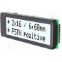 Дисплей LCD ELECTRONIC ASSEMBLY EA DIP162J-DN3LW (EADIP162J-DN3LW)