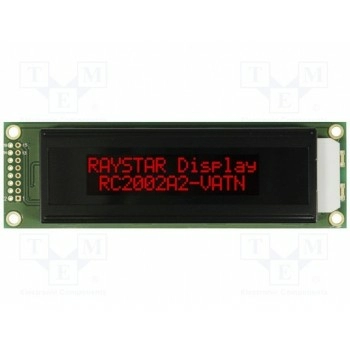 Дисплей LCD алфавитно-цифровой RAYSTAR OPTRONICS RC2002A2-LLR-JSVE