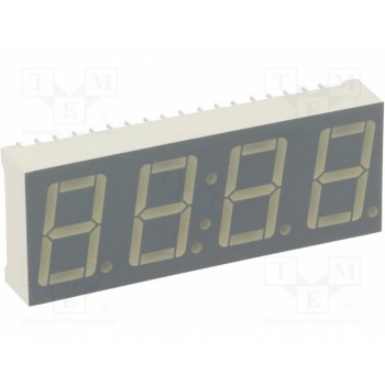 Дисплей LED 7-сегментный 14мм KINGBRIGHT ELECTRONIC CA56-11GWA