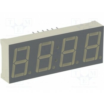 Дисплей LED 7-сегментный 14мм KINGBRIGHT ELECTRONIC CA56-12SRWA