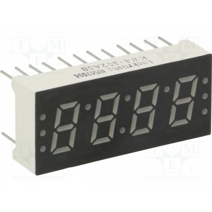 Дисплей LED 7-сегментный 76мм LUCKY LIGHT KW4-302ASB (KW4-302ASB)
