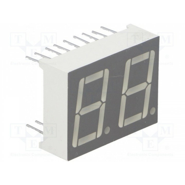 Дисплей LED 7-сегментный 14мм LUCKY LIGHT KW2-561AOA (KW2-561AOA)