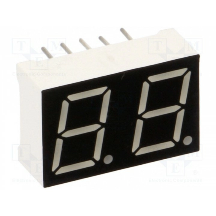 Дисплей LED 7-сегментный 10мм 039" OPTO Plus LED Corp. OPD-D3910Y-BW (OPD-D3910Y-BW)