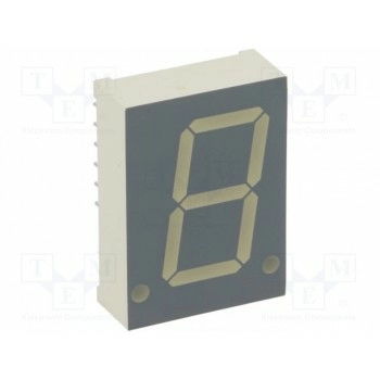 Дисплей LED 7-сегментный 2032мм KINGBRIGHT ELECTRONIC SA08-11YWA