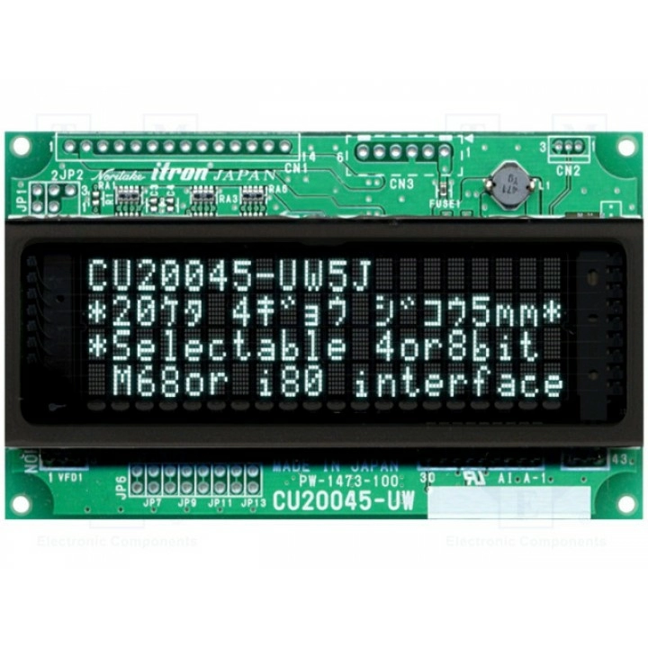 Дисплей VFD NORITAKE Itron CU20045-UW5J (CU20045-UW5J)