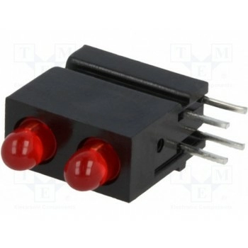 LED в корпусе красный 3мм MENTOR 1801.2231