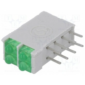 LED в корпусе зеленый 18мм SIGNAL-CONSTRUCT DBI02322