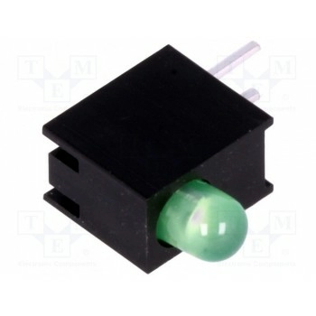 LED в корпусе зеленый 3мм LUCKY LIGHT H30E-1GD