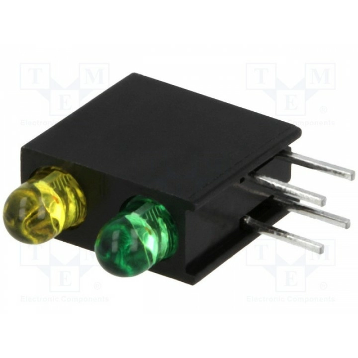 Led в корпусе KINGBRIGHT ELECTRONIC L-710A8EB1Y1GT (L-710A8EB/1Y1GT)