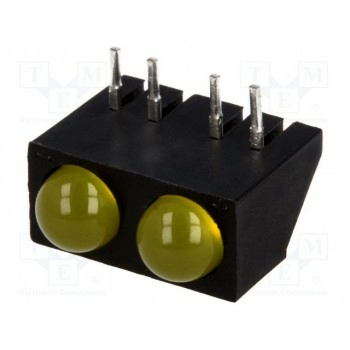 Led горизонтальн.,в корпусе KINGBRIGHT ELECTRONIC L-73CB2YDA