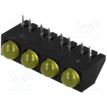 Led горизонтальн.,в корпусе KINGBRIGHT ELECTRONIC L-73CB4YDA