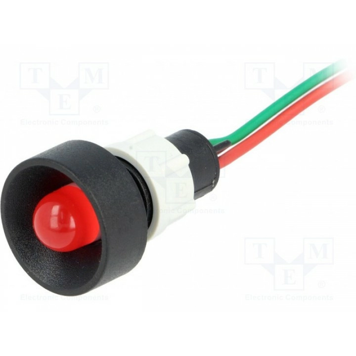 Индикаторная лампа LED вогнутый POLAM-ELTA LR-D10-24ACDC (LR-D10-24AC-DC)