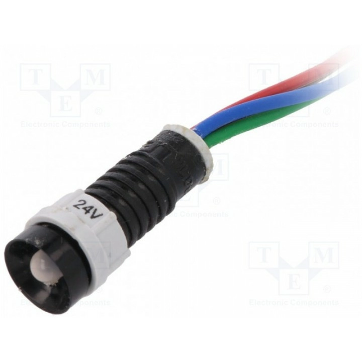 Индикаторная лампа LED вогнутый POLAM-ELTA LRGB-D5-24ACDCWK (LRGB-D5-24AC-DCWK)