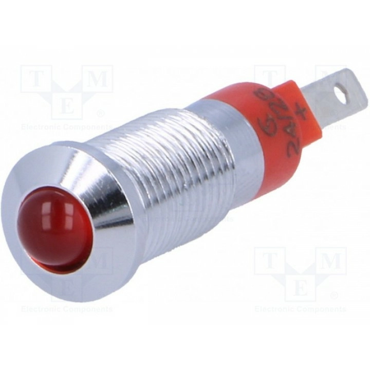 Индикаторная лампа LED выпуклый SIGNAL-CONSTRUCT SMQD 08014 (SMQD08014)