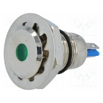 Индикаторная лампа led плоский ONPOW GQ12F-DG12