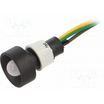 Индикаторная лампа led вогнутый POLAM-ELTA LGY-D10-24ACDCWK