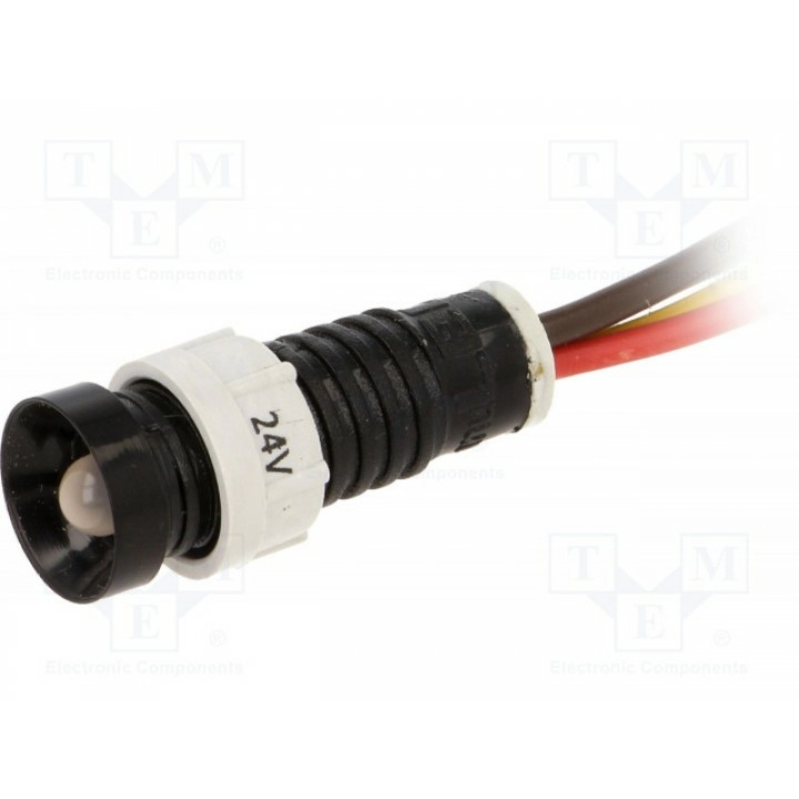 Индикаторная лампа led вогнутый POLAM-ELTA LRGY-D5-24ACDCWK (LRGY-D5-24AC/DCWK)